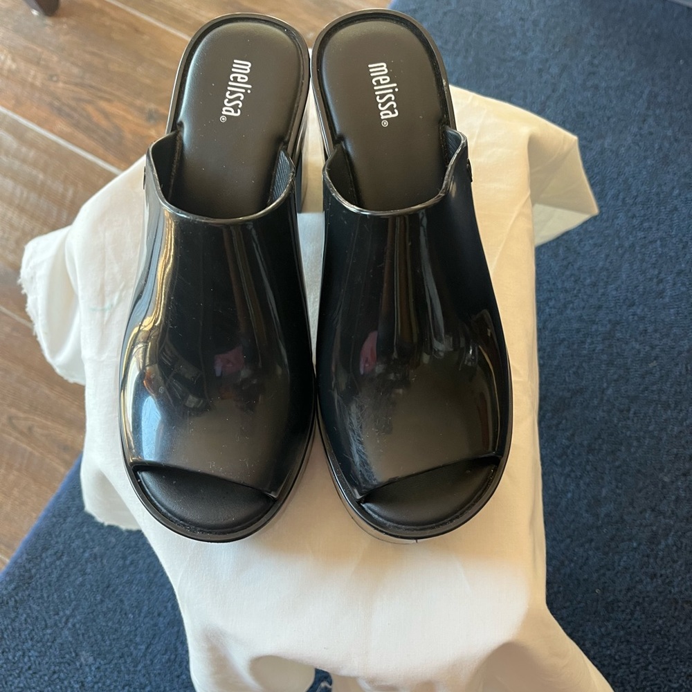 Melissa Women's Mule Heel black worn just a couple of times